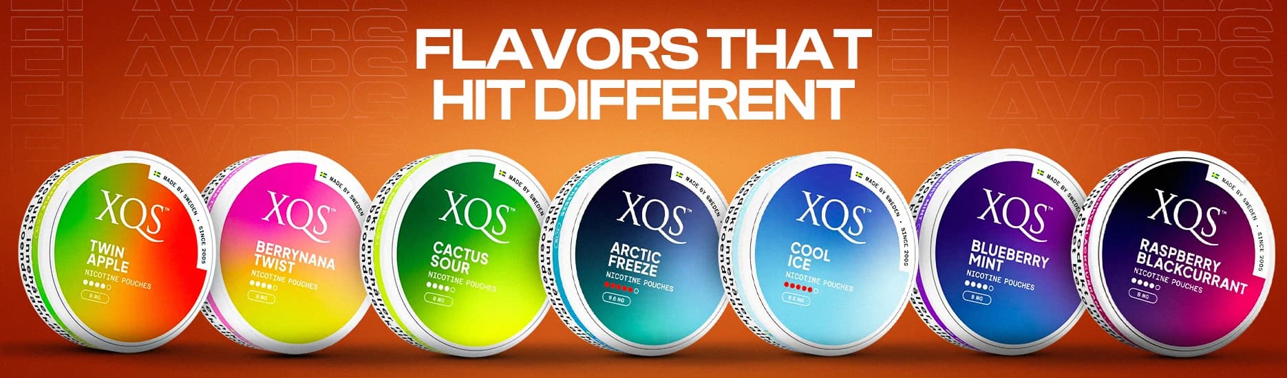 XQS nicotine pouches banner